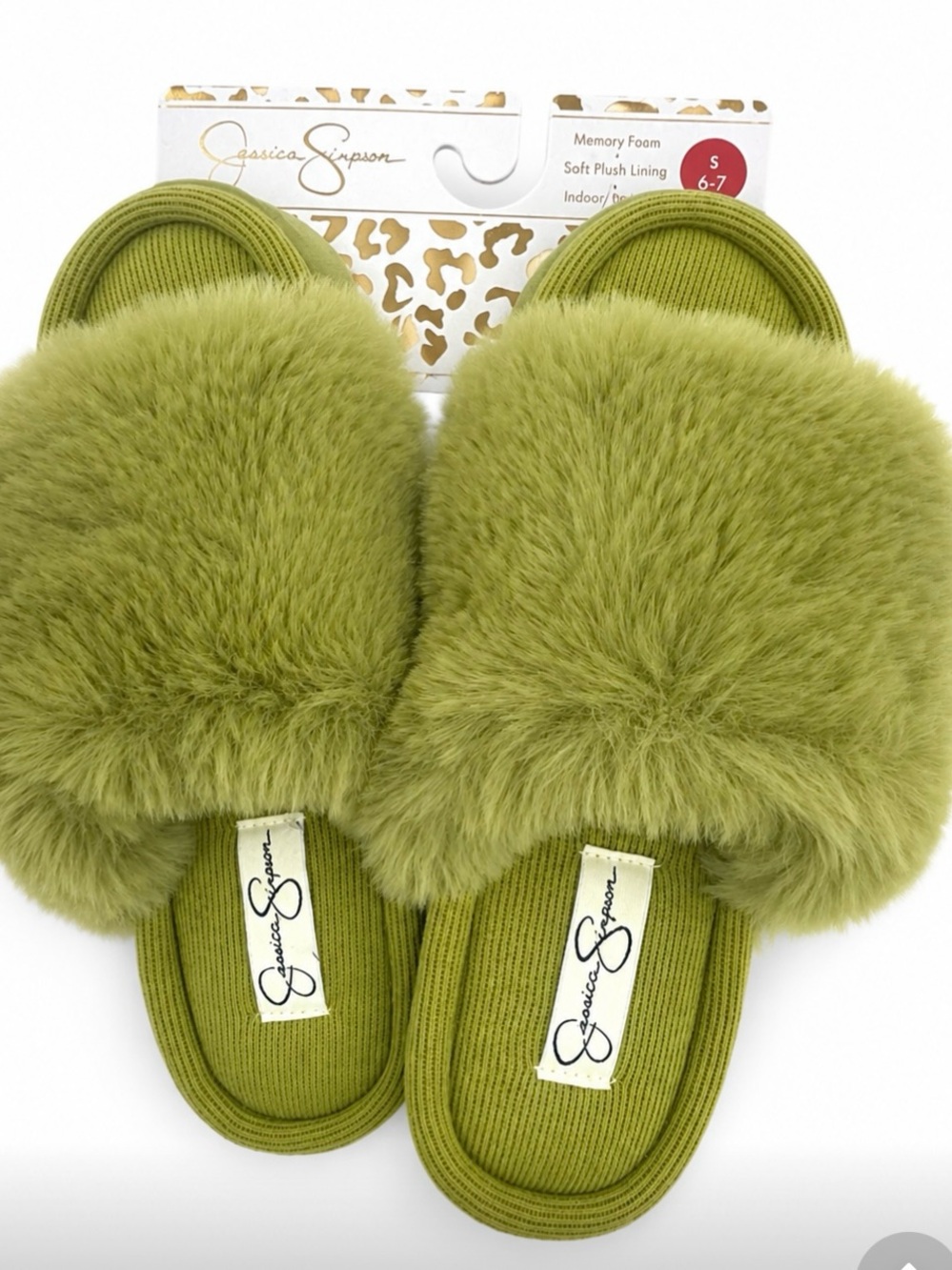Jessica Simpson Kids Olive Faux Fur Slide Slippers